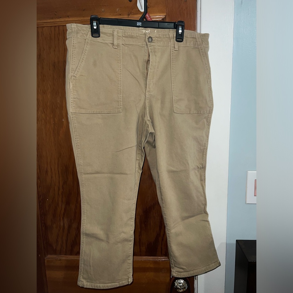 High rise crop pants